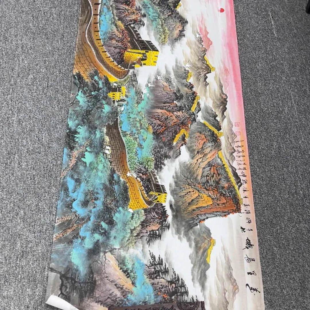 国画纯手工制作的