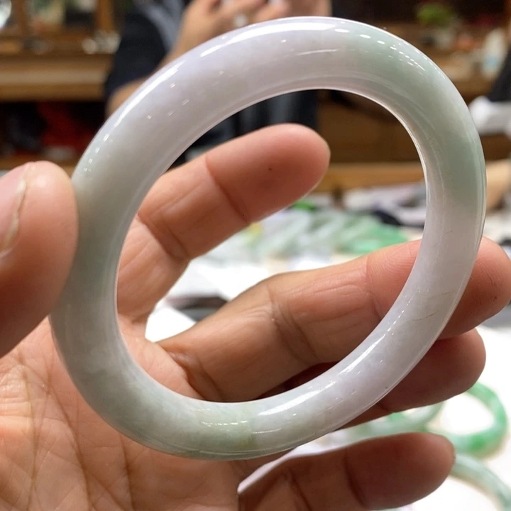 翡翠未镶嵌手镯翡翠手镯53-55，卡9
