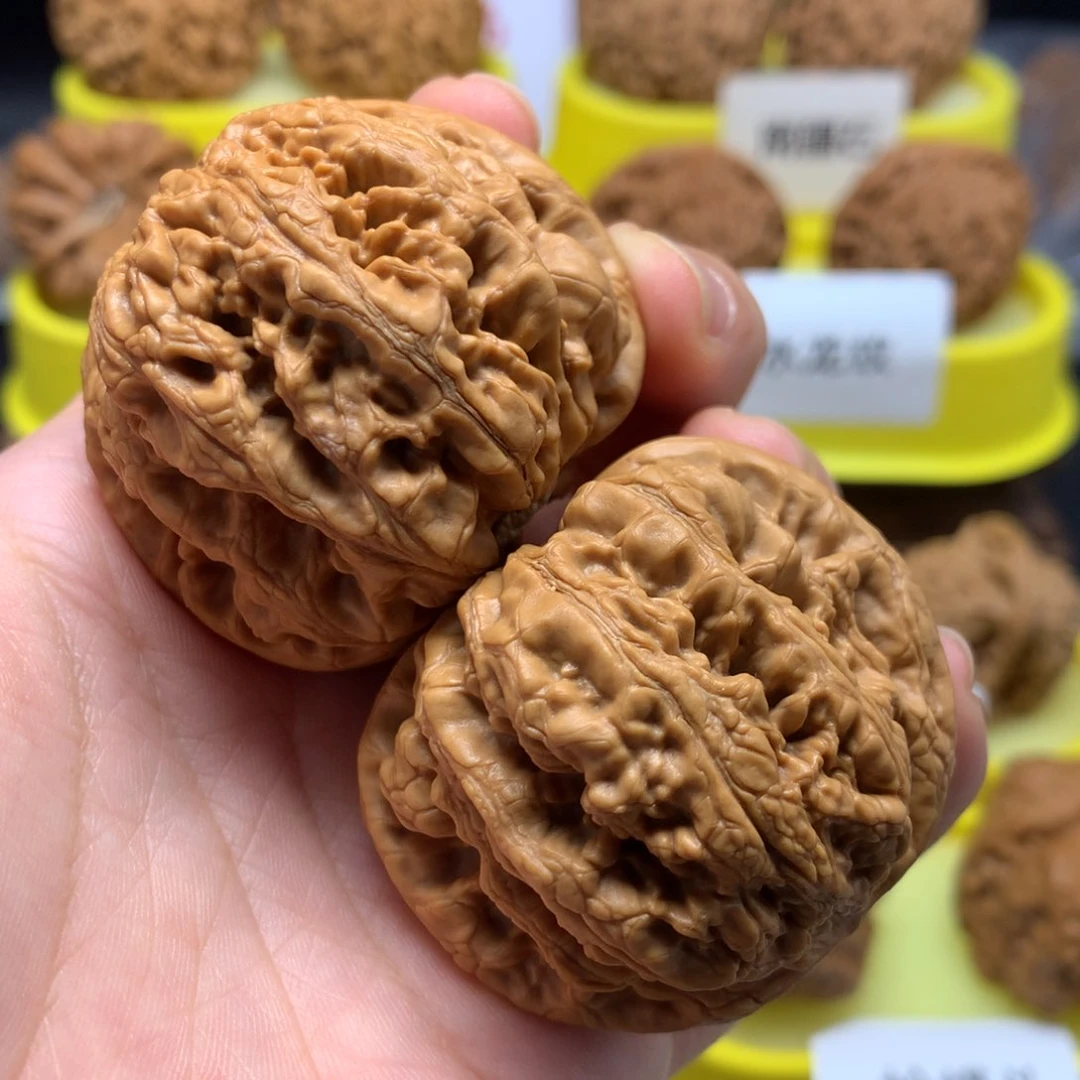 文玩核桃把件不**空46粗筋