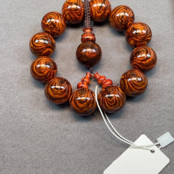 呵***呵黄花梨/降香黄檀手串/手链海南黄花梨蜘蛛纹2.0