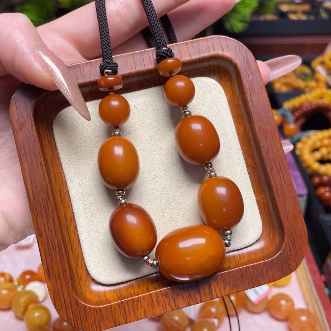 蜜蜡颈饰未镶嵌项链