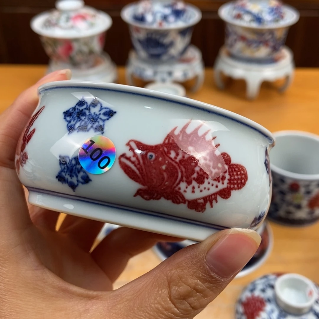 手绘现代茶具非古董