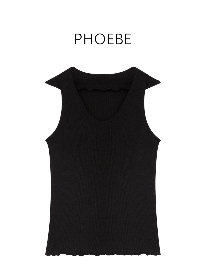 【叶姐自留叠穿背心】PHOEBE叶姐 韩版气质时尚百搭背心HF5050651C