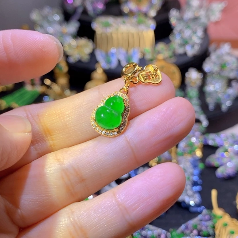 【闪购商品】银S925镶嵌挂件翡翠