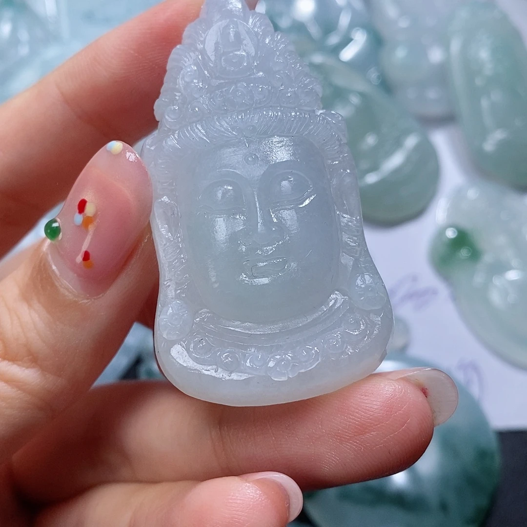 定制翡翠未镶嵌毛货付款后联系客服确认抛光