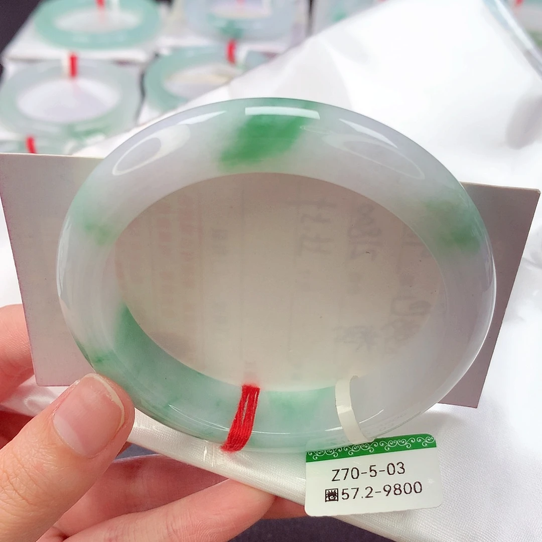 翡翠未镶嵌手镯缅甸天然a货翡翠手镯