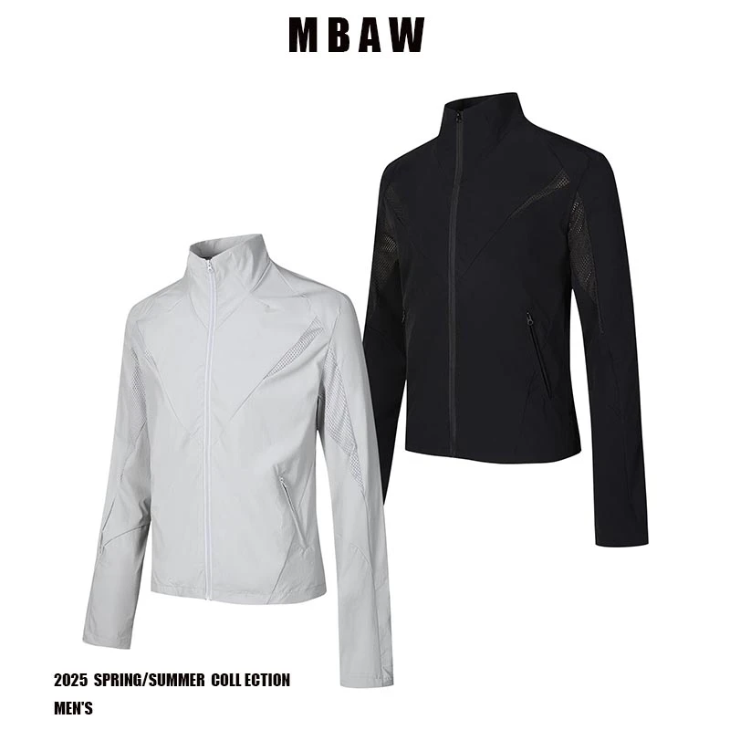 -MBAM- 网眼原纱防晒服立领休闲跑步运动户外长袖轻量薄款显瘦