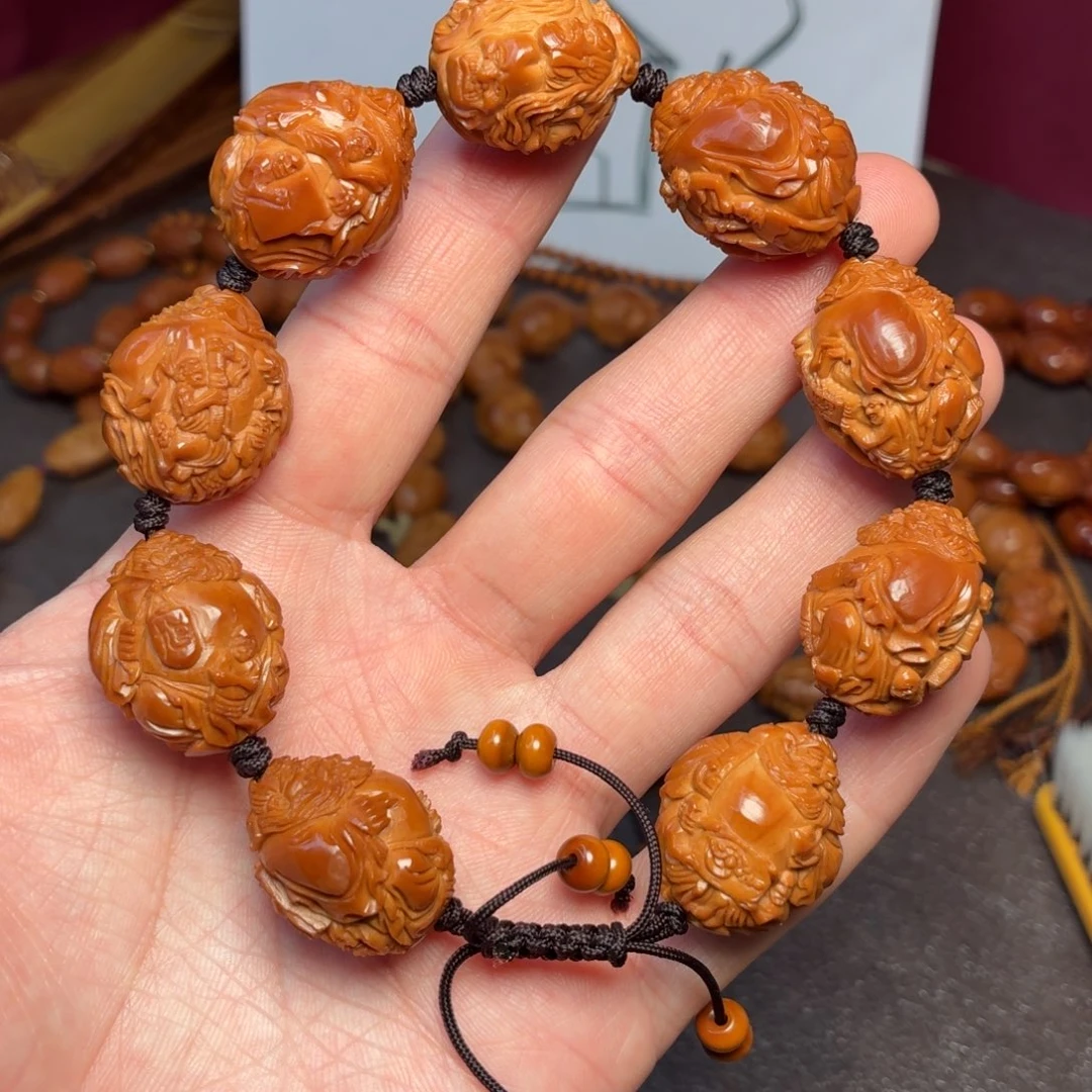 手串橄榄核五鬼戏钟馗