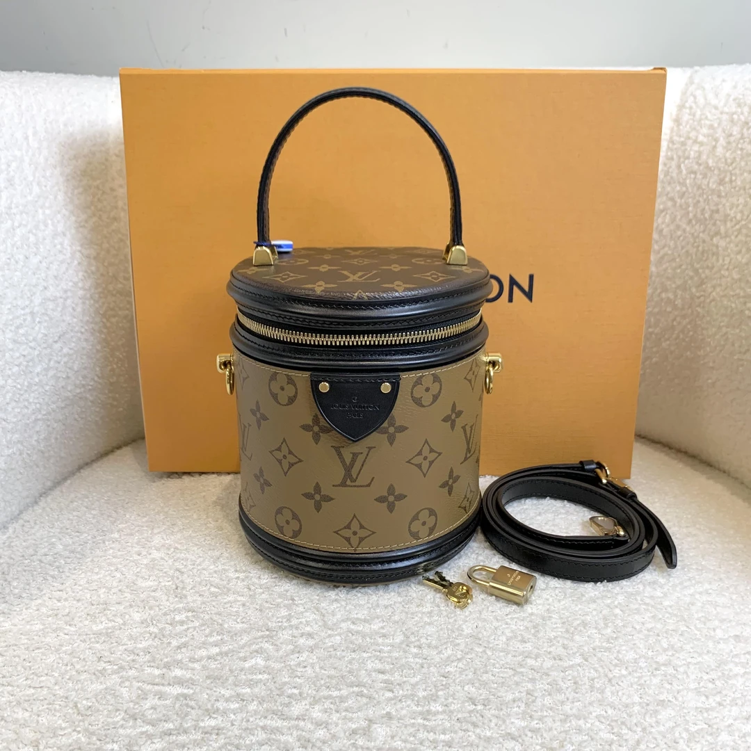99新 LouisVuitton/路易威登 壹臻/老花发财桶 19年 81697002