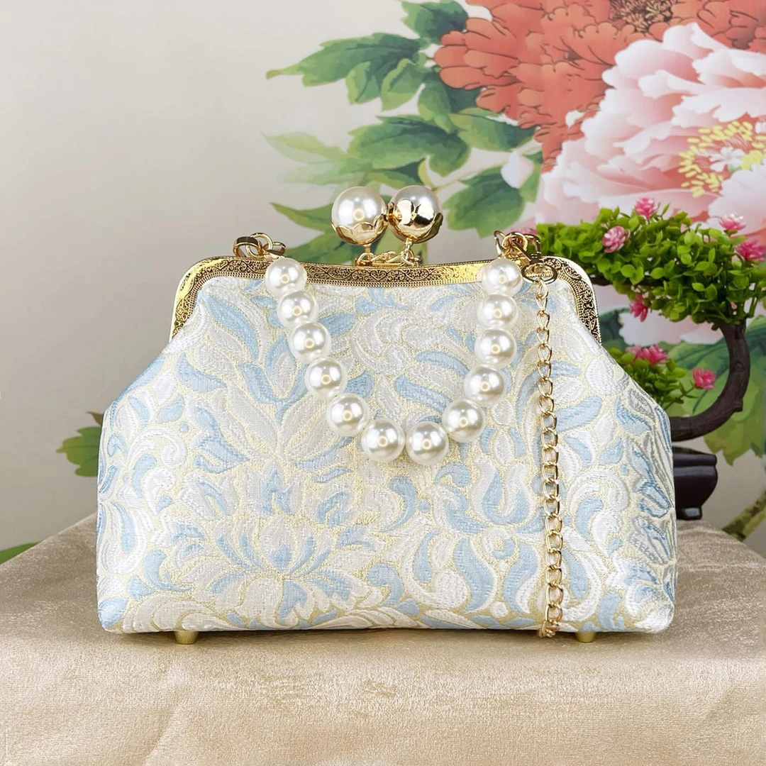 【金粉芙蓉】中国风旗袍包晚宴包迷你小手提包斜挎三用包女包2232