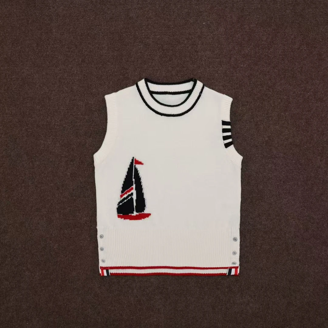 【晨老板】N【一帆风顺】时尚圆领无袖针织背心69257023