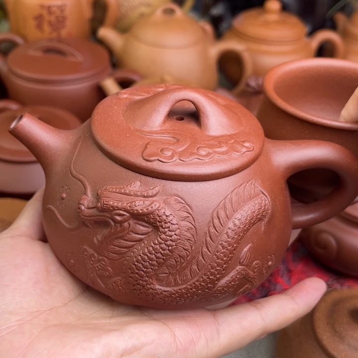 原矿红皮龙隐龙石瓢精工半手280cc