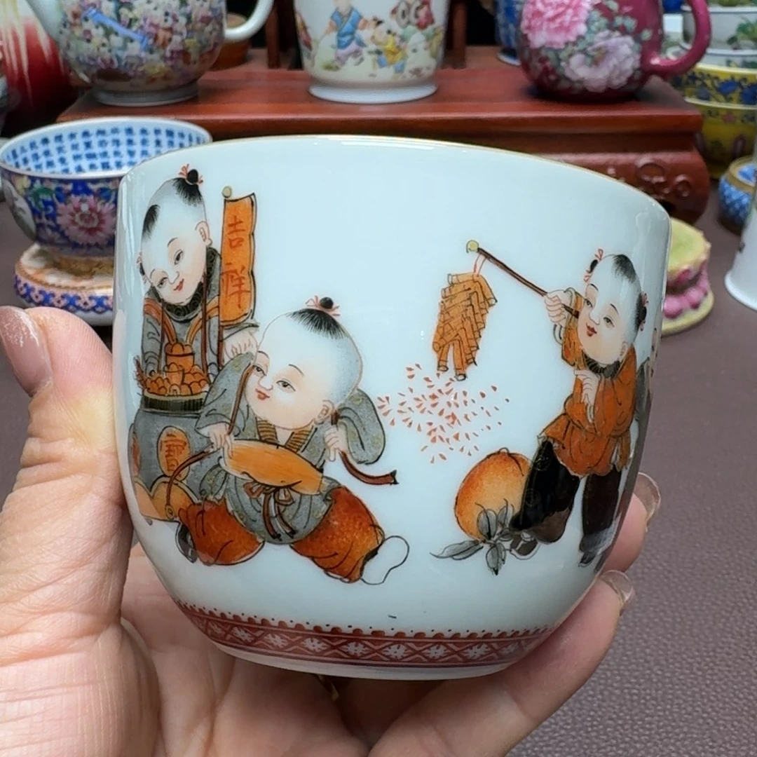 瓷片景德镇仿古手工制作精品展示