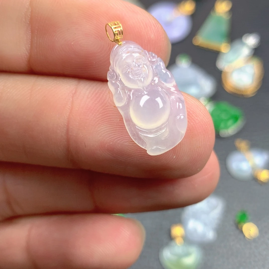 【闪购商品】翡翠18K金镶嵌颈饰翡翠