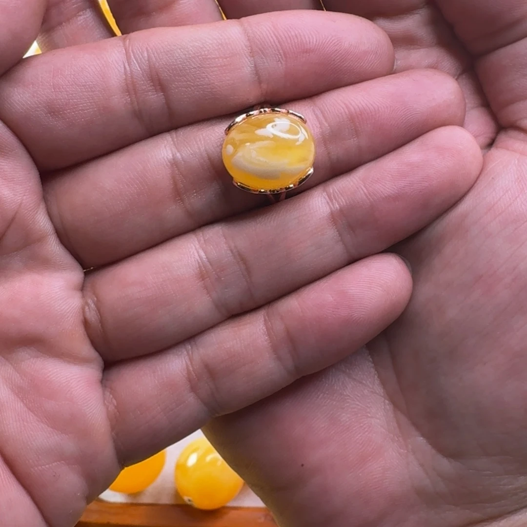 蜜蜡毛衣链未镶嵌双****家