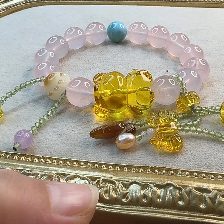 琥珀未镶嵌手链琥珀手串