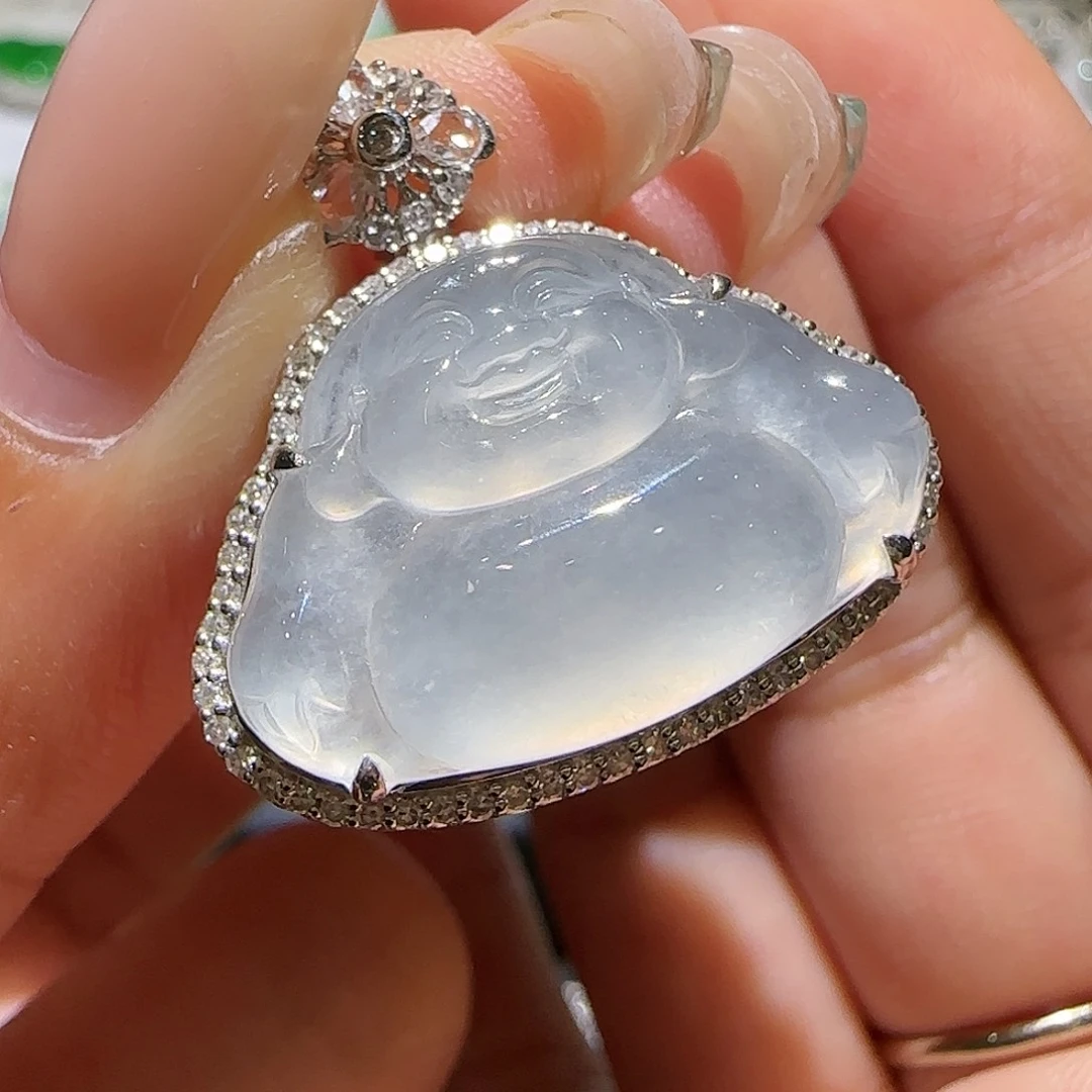 【闪购商品】翡翠18K金镶嵌颈饰天然