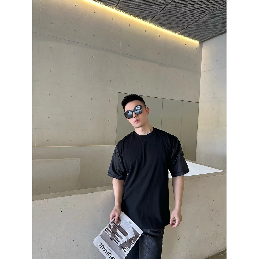 新款-男士时尚休闲夏季潮流印花圆领T衫