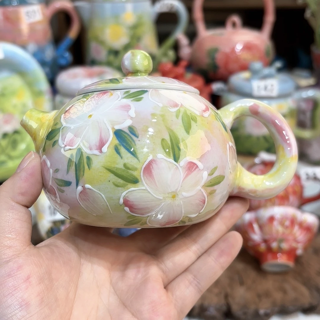 景德镇手绘高温釉下彩陶瓷茶具