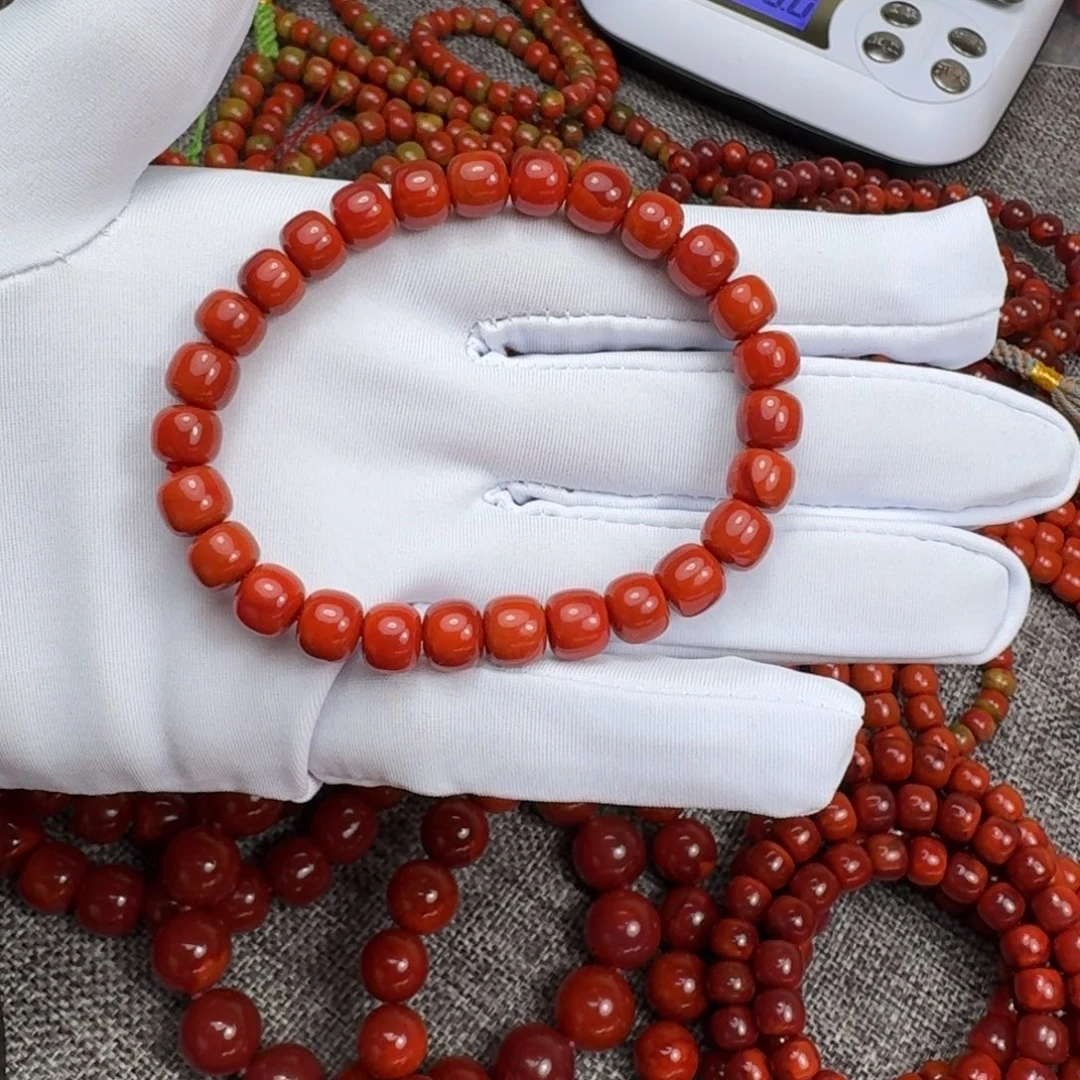 南红玛瑙未镶嵌手链