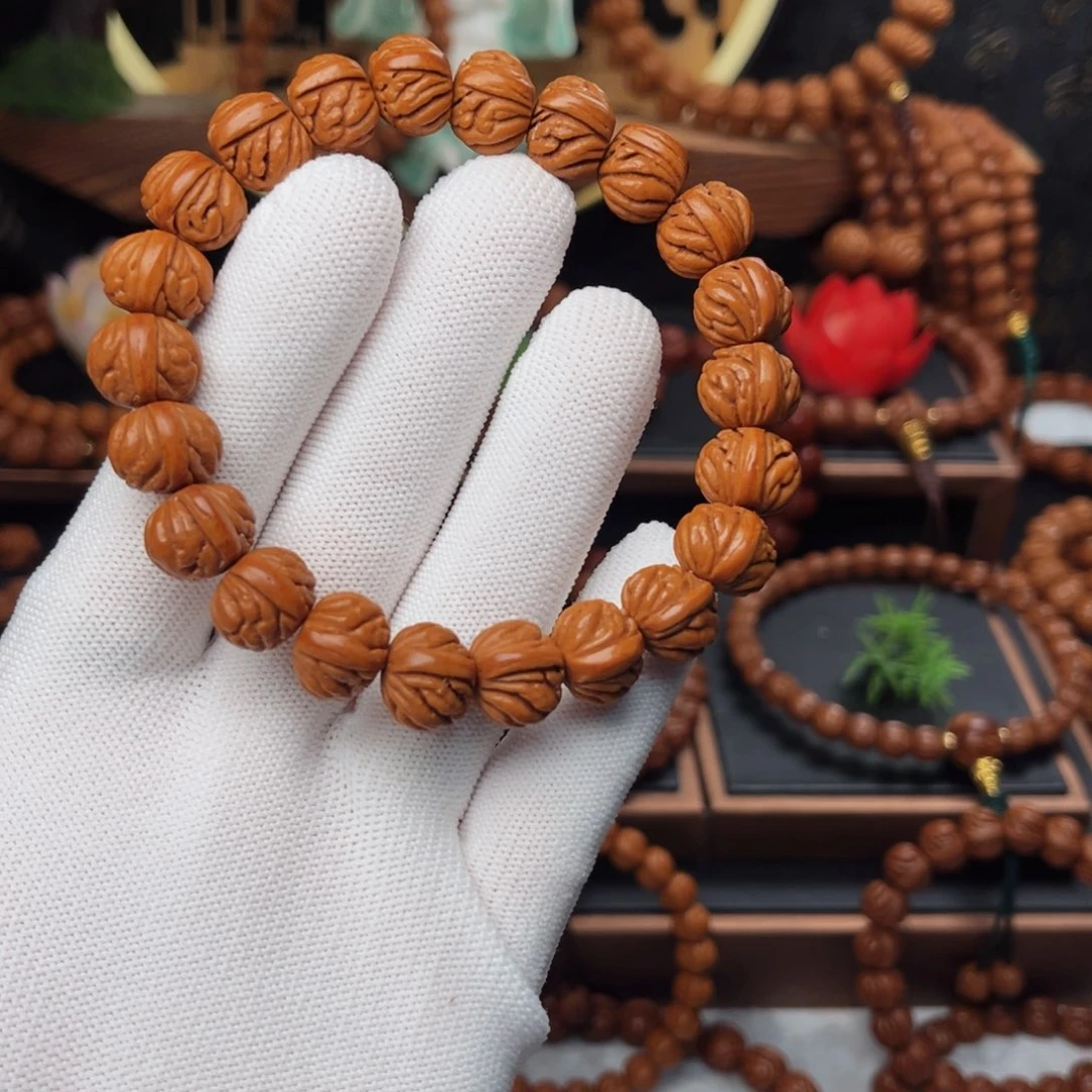 吊坠桃核13火麒麟手串