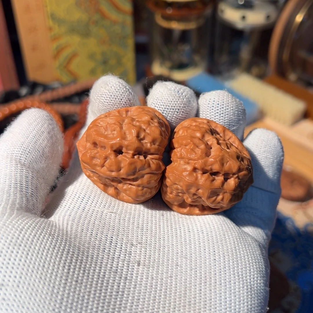 文玩核桃把件怀柔天意神珠蛤蟆头37