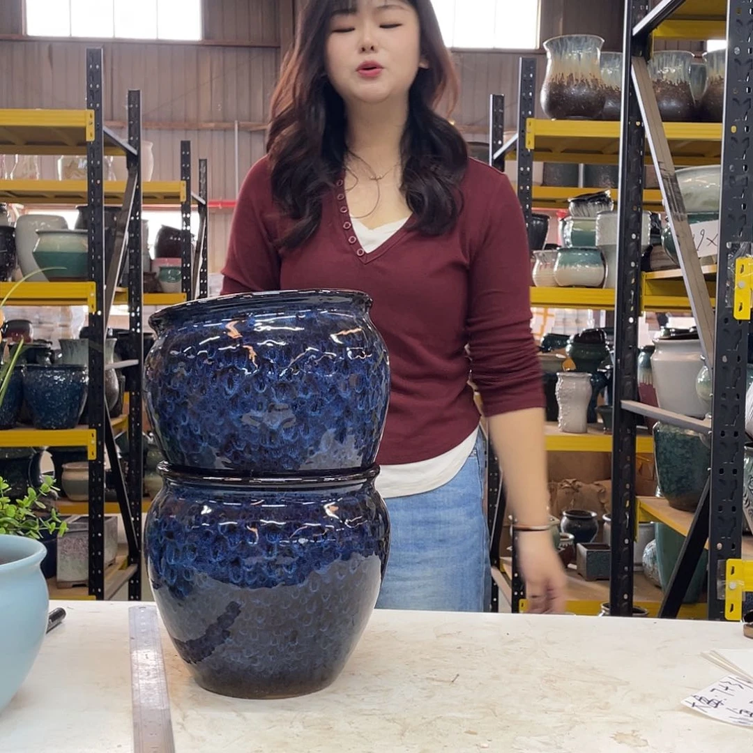 宜兴紫砂粗陶花盆20.20