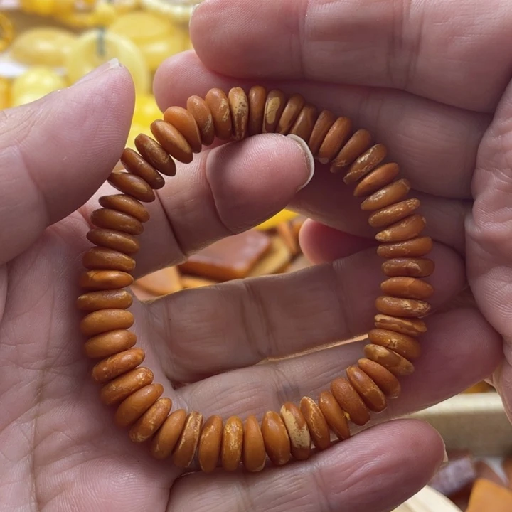 蜜蜡手串未镶嵌手串