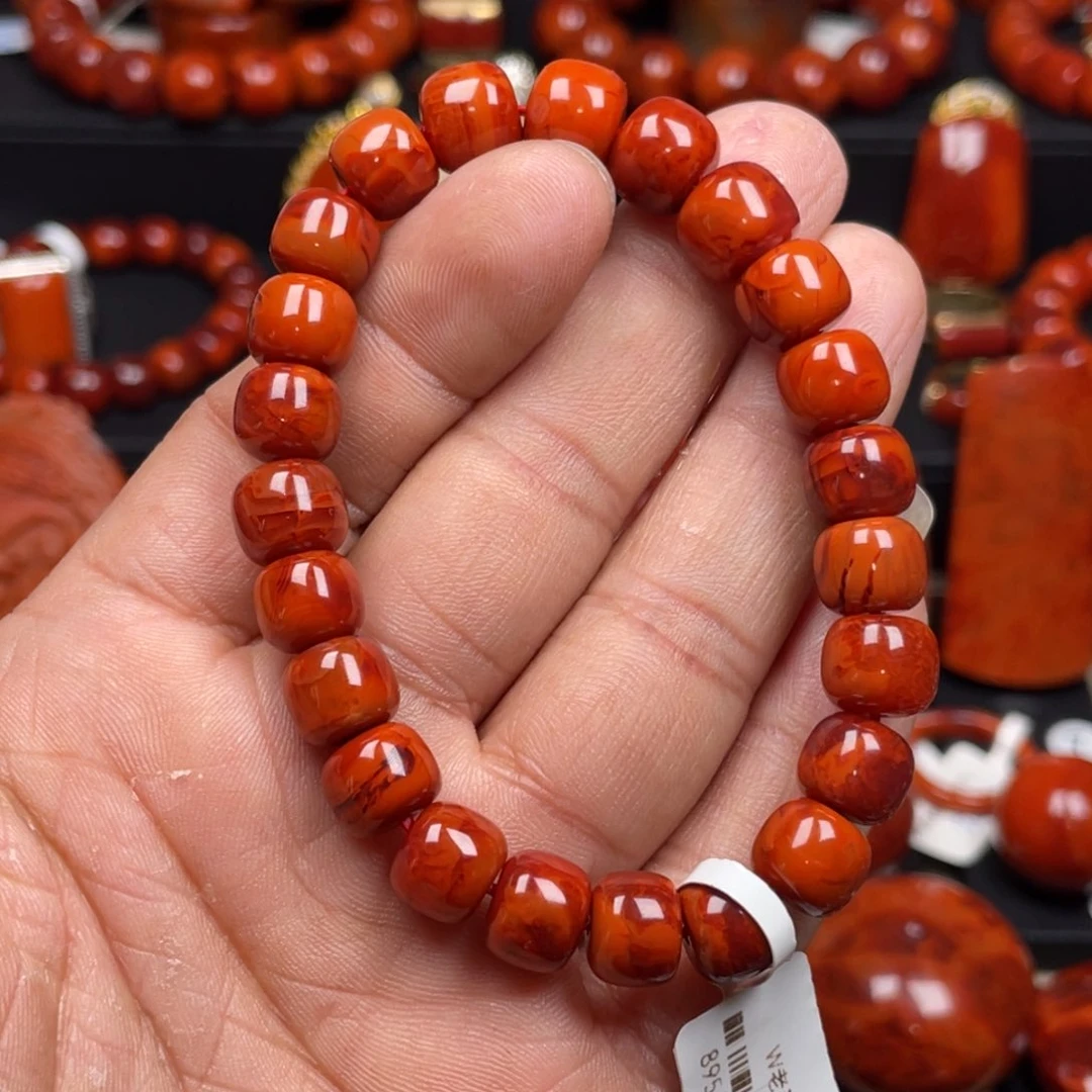 南红玛瑙珠宝奇石未镶嵌朗****n单圈9