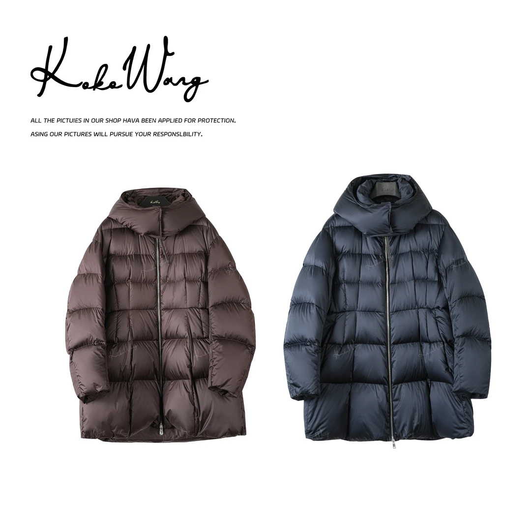 KOKO WANG 秋冬高级感90白鹅绒加厚显瘦鹅绒服外套 X8105K28W44