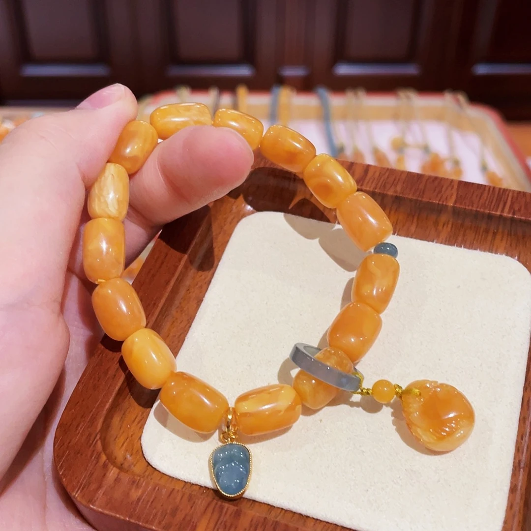 蜜蜡手链未镶嵌手串