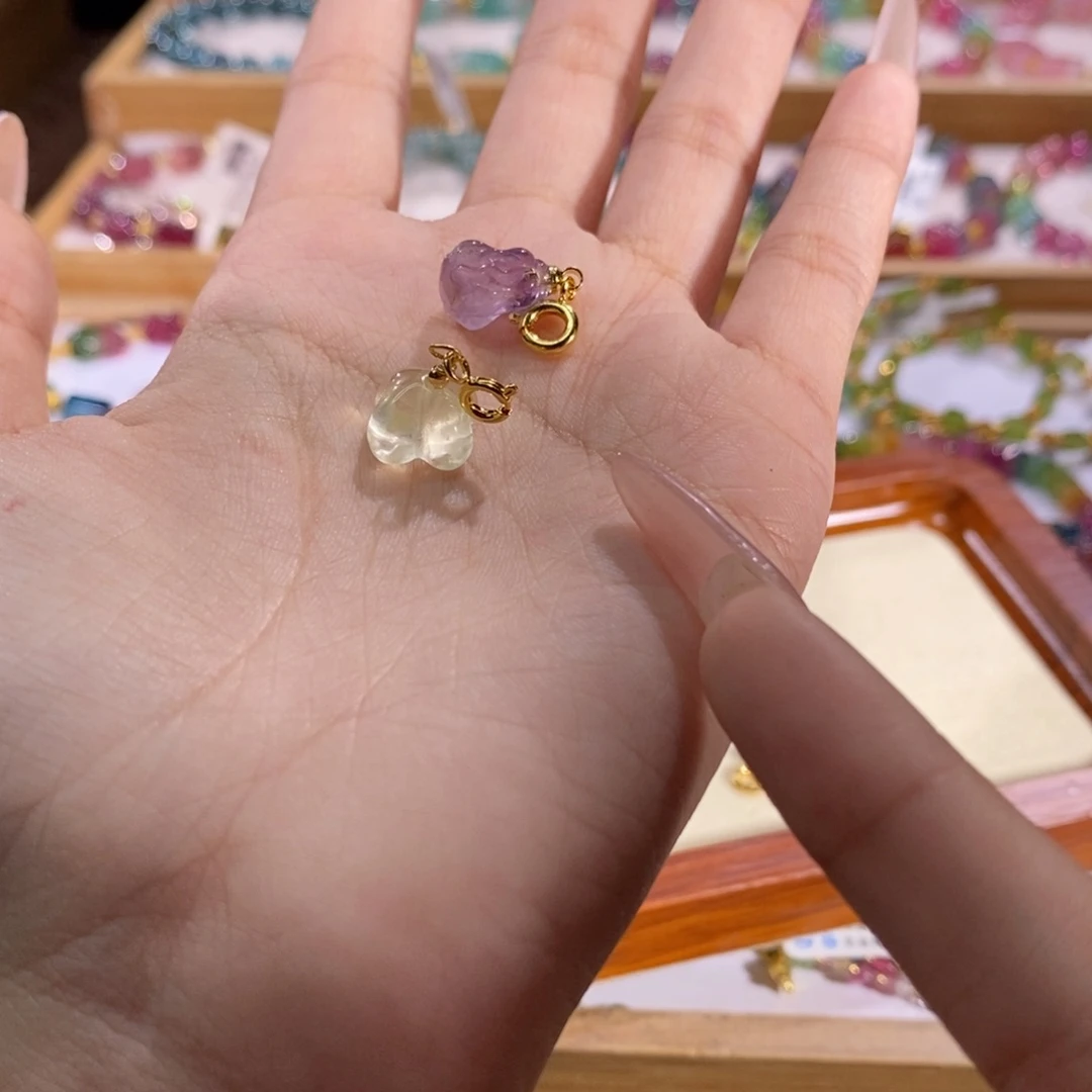 紫晶珠宝半成品银S925镶嵌
