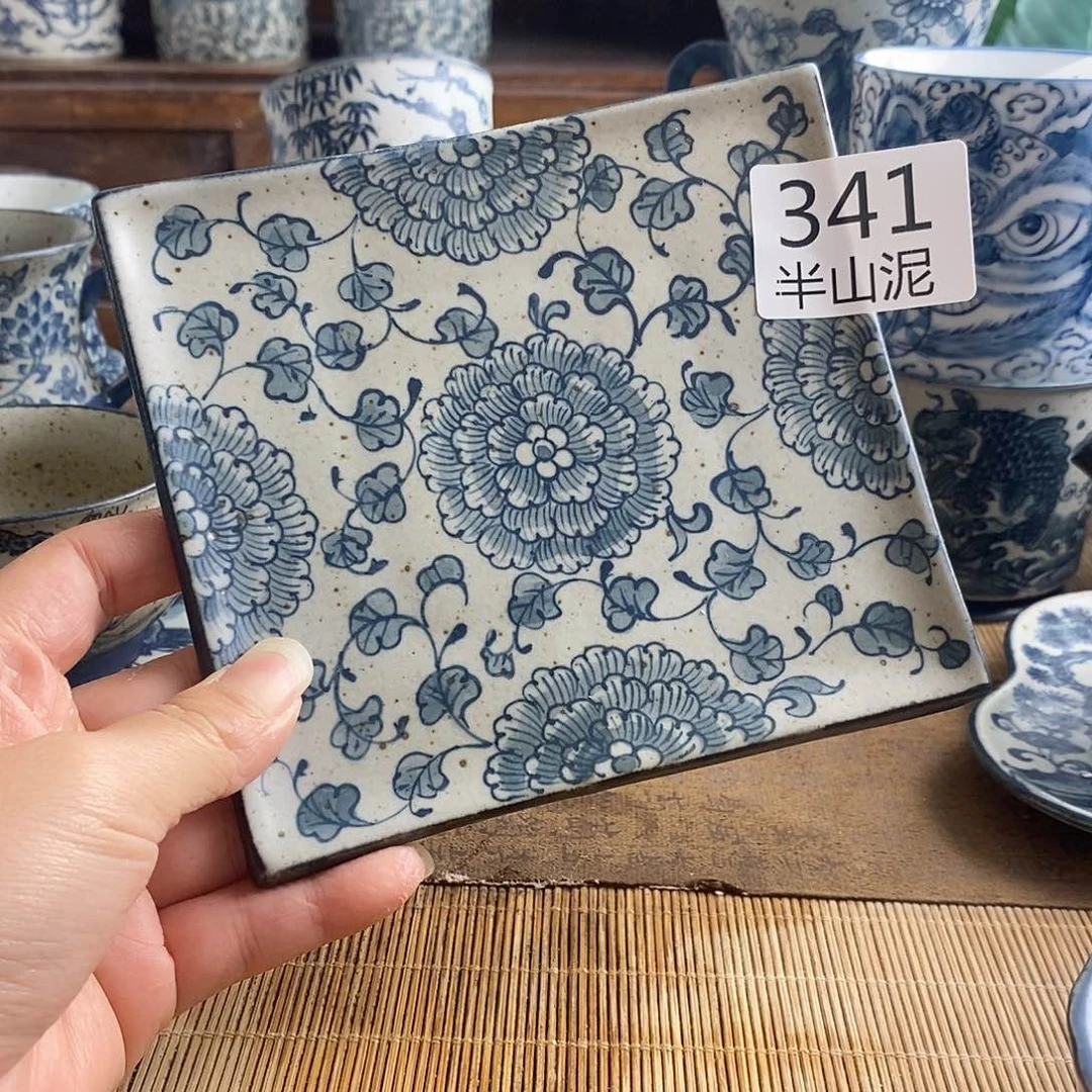 手工手绘青花高温陶瓷