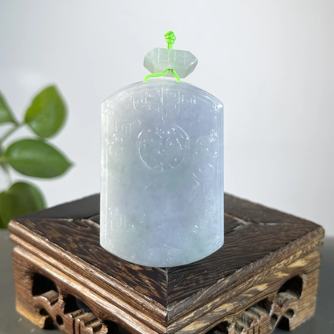 JTA03-66 天然缅甸A货翡翠 仿古牌