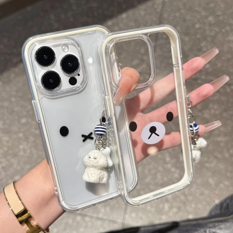 GGBond米菲兔小狗挂件适用iPhone16/15Pm亚克力苹果14/13手机壳12