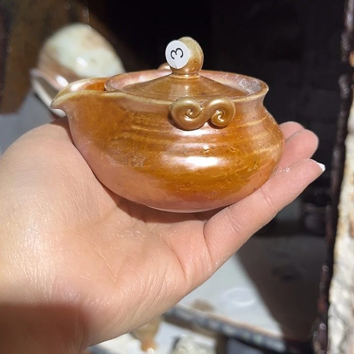 柴烧开窑大吉纯手工