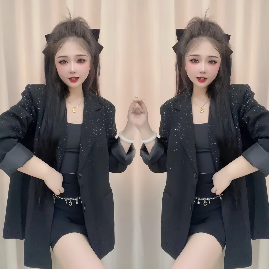 2025春季新款女士时尚西服 百搭休闲气质显瘦1244宽松慵懒外套