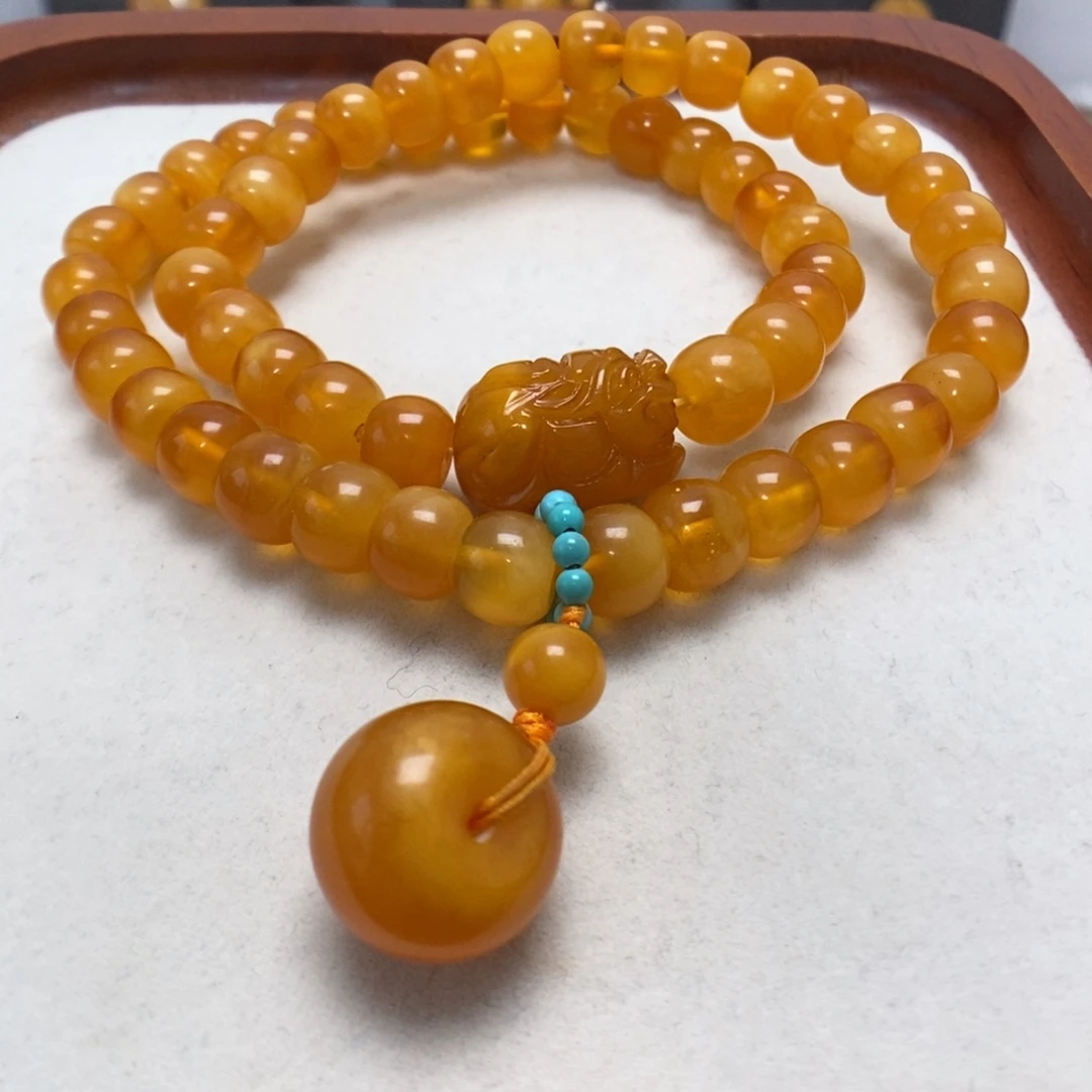 蜜蜡未镶嵌手串蜜蜡