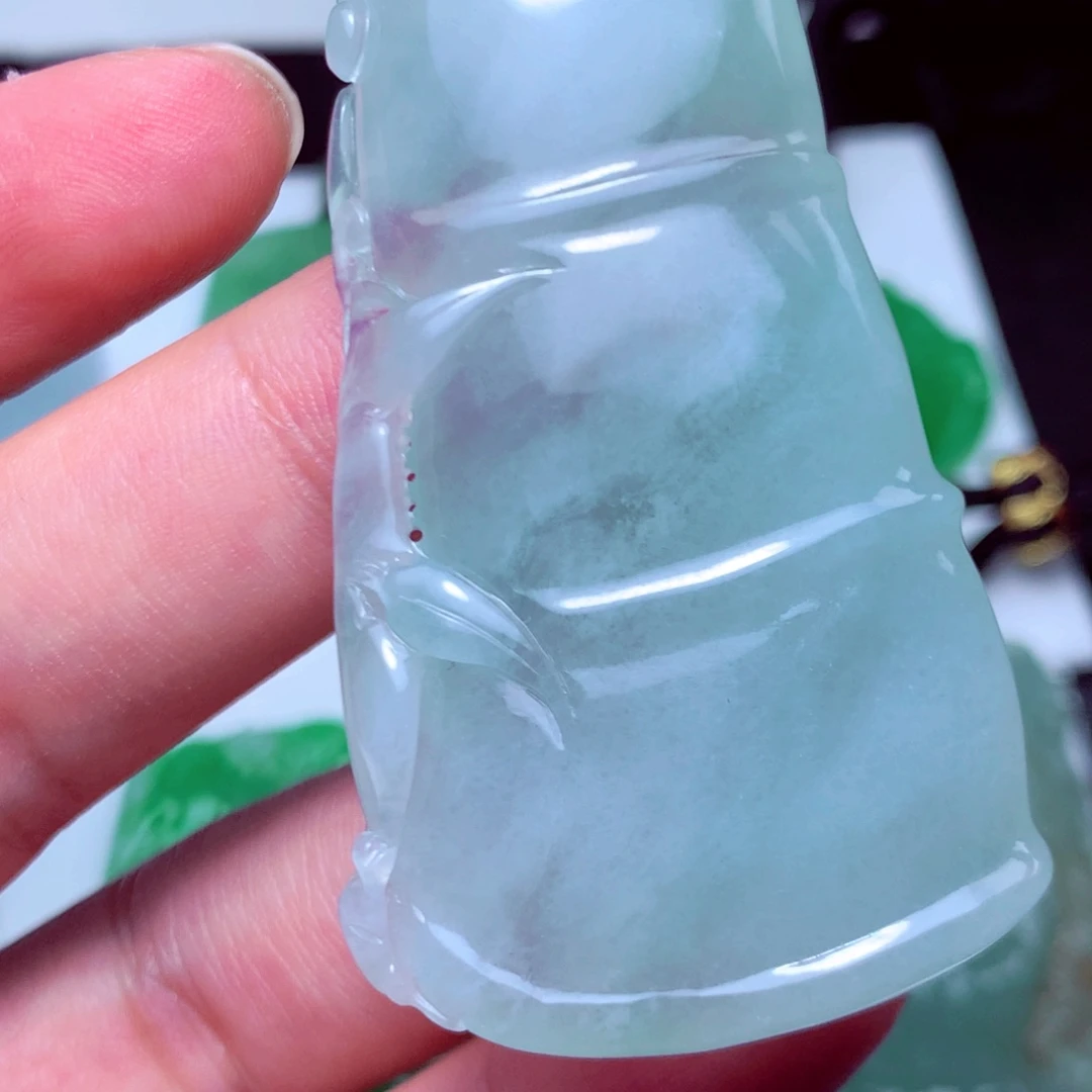 翡翠未镶嵌颈饰天然A货翡翠