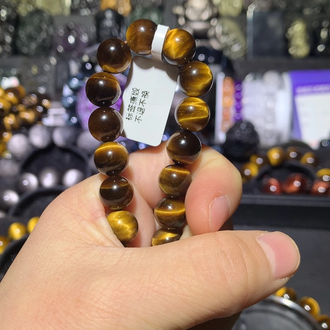 o***黑曜岩未镶嵌手链