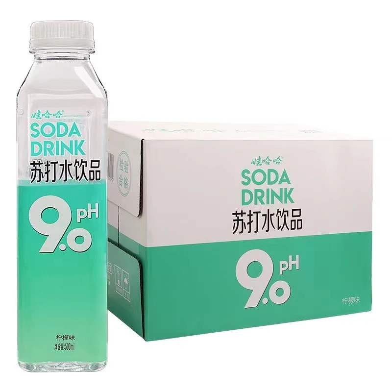 【15瓶】500mlWahaha/娃哈哈苏打水柠檬味夏日必备饮品饮料