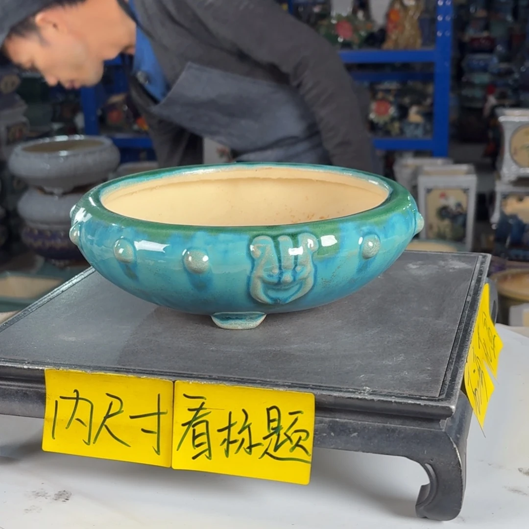 一风堂石湾花盆 内19*6