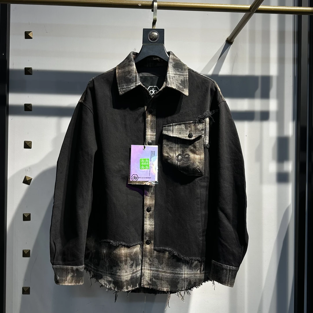 DG春秋/美式拼接牛仔衬衫夹克（8555380）