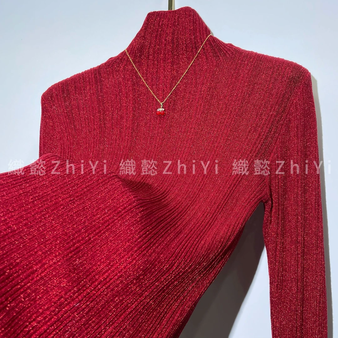 織懿ZHIYI •（朱砂痣）2024意大利进口水晶纱时尚百搭显瘦上衣