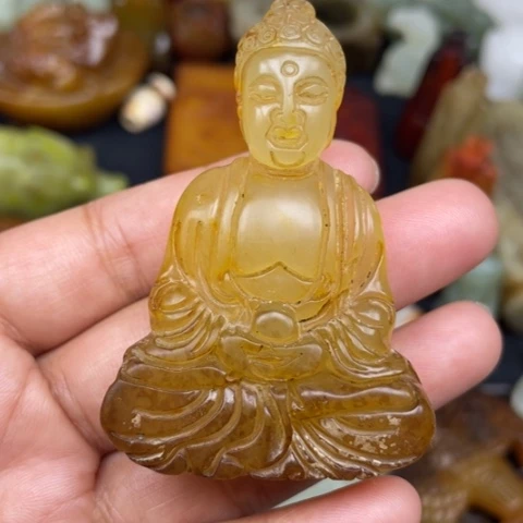 蛇纹石玉未镶嵌颈饰3