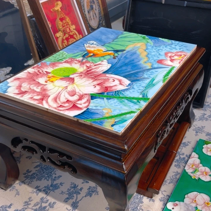 盖子款瓷板画艺术作品