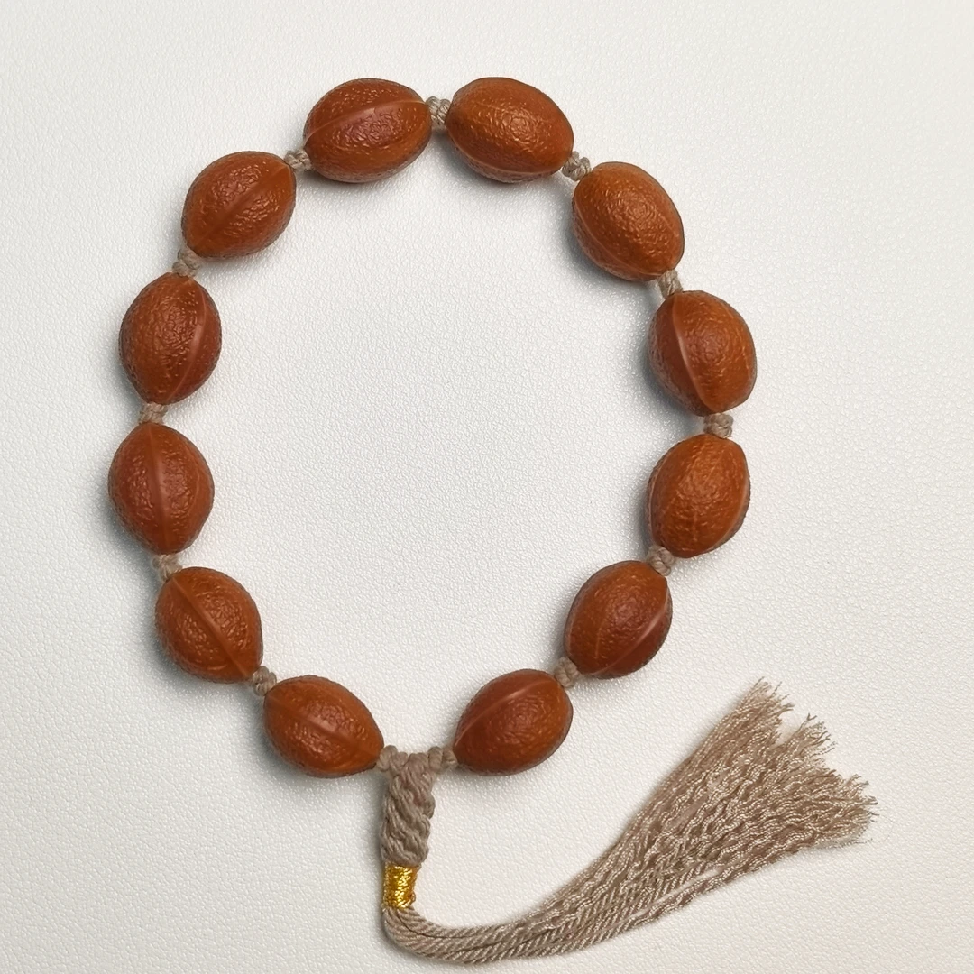 【核间造物】 精品椭圆鲨鱼背橘子皮 纯手工  梅林铁核 橄榄核