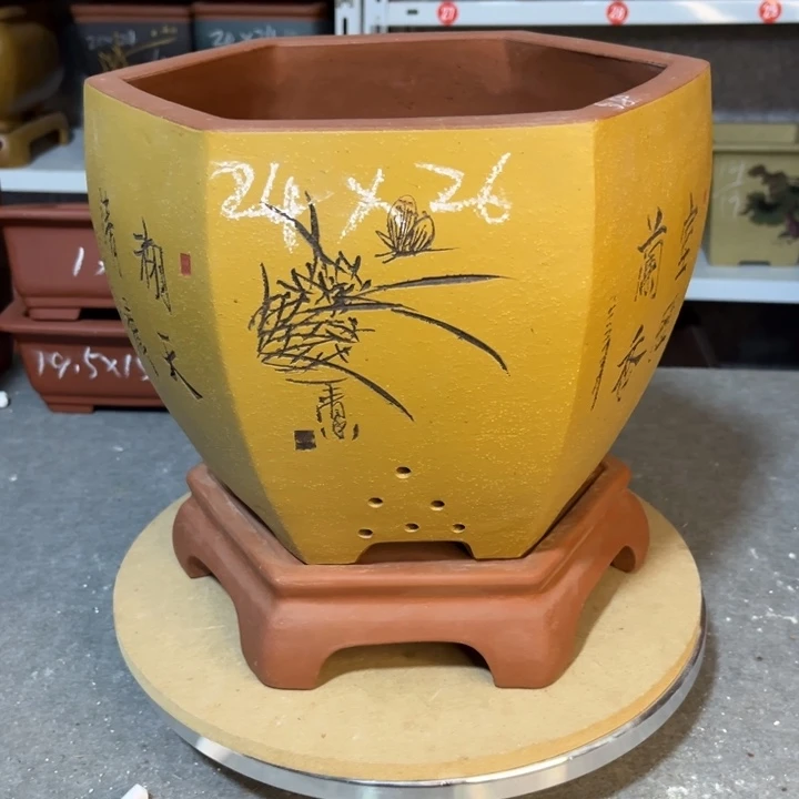 紫砂花盆紫砂花盆