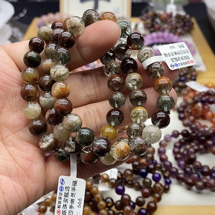 水晶手链未镶嵌多样性发货发一条