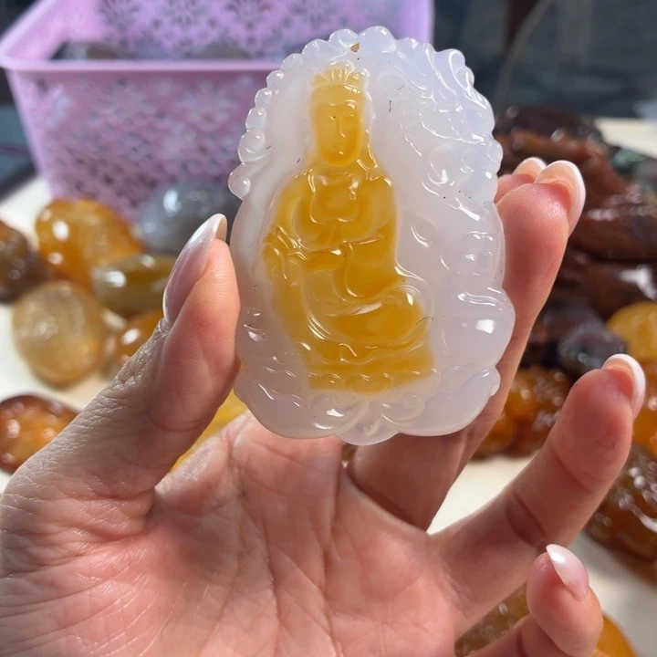 玛瑙/玉髓吊坠(不含链)未镶嵌